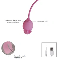 Estimulador Clitoriano Duplo em Formato de Coelho por Aplicativo