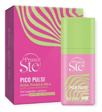 Gel Sugador Excitante Pico Pulse Beijável Unissex Vibra Pulsa e Gela Forte