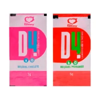 Gel Lubrificante Beijável Sachê D4 Sabores 5g - Sexy Fantasy