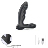 Massageador de Próstata Controlado por Aplicativo com Toque Aveludado