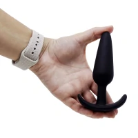 Plug Anal em Silicone com Alça na Base 12 cm x 3 cm