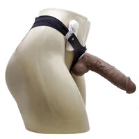 Cinta Peniana Real Peter Nacho com Vibro e Escroto em Cyberskin 22,5 cm x 5 cm