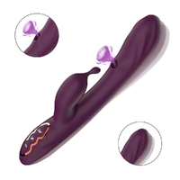 Vibrador Estimulador Clitoriano Ponto G Tripla Estimulação Super Macio Toque Aveludado