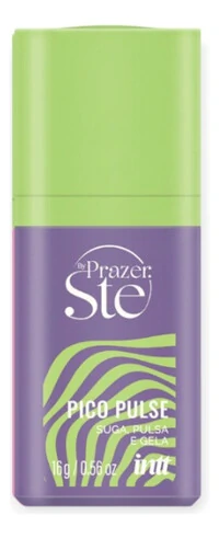 Gel Sugador Excitante Pico Pulse Beijável Unissex Vibra Pulsa e Gela Forte