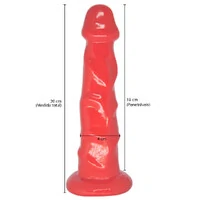 Cinta Peniana Glande Definida Silicone Macio Strap On 20 cm