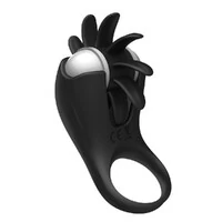 Anel Peniano com Vibração e Rotação De Língua Estimuladora De Clitóris