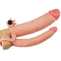 Capa Peniana Extensora com Anel Companheiro e Vibro 19 cm x 3,4 cm