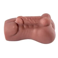 Masturbador de Silicone Tórax Masculino com Pênis e Ânus Penetrável