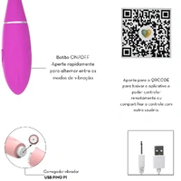 Vibrador Cápsula em Formato de Golfinho por Aplicativo Toque Aveludado