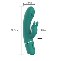 Vibrador Estimulador Duplo de Ponto G e Clitóris Rabbit Nv Toys Dido