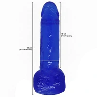 Pênis Magic com Escroto e Ventosa 19 cm x 4 cm