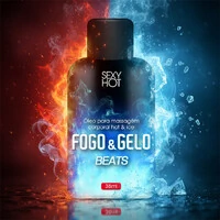 Óleo Beijável para Massagem Fogo & Gelo Bebida Beats 38ml