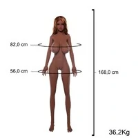 Boneca Realística 36,2 kg Sex Doll 168 cm Vagina e Ânus