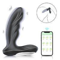 Massageador de Próstata Controlado por Aplicativo com Toque Aveludado