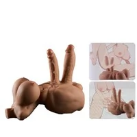 Boneca Sex Doll Corpo Feminino Seios Dildo Pênis Duplo Realístico