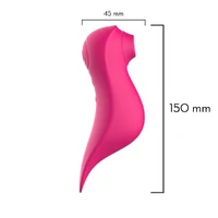 Vibrador Estimulador Clitoriano Triplo Língua Mágica Pulsação e Vibração