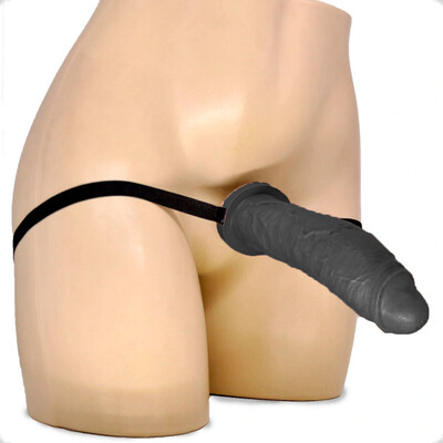 Foto Capa Peniana Monster com Cinta em Silicone Rígido 21 x 5 cm