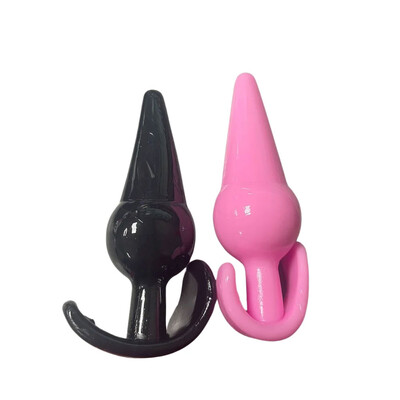 Foto Plug Anal Liso em Silicone Jelly com Base Avantajada 11 cm x 3,5 cm