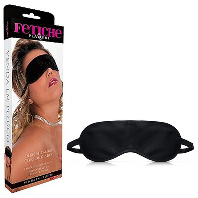Foto Tapa Olhos Venda em Pelúcia Macia Fetiche Playgirl