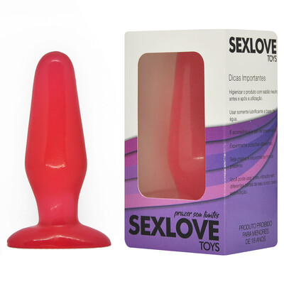 Foto Plug Anal Médio em Silicone 14 cm x 4 cm