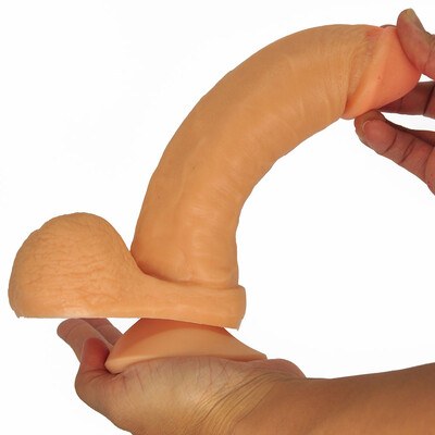 FotoPênis Magic com Escroto e Ventosa 19 cm x 4 cm