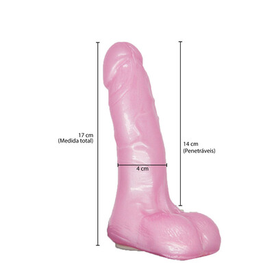 FotoCinta Strap On com Pênis Realístico e Vibração Multivelocidade 17 cm x 4 cm