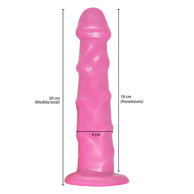 FotoCinta Peniana Glande Definida Silicone Macio Strap On 20 cm