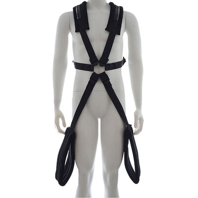 Foto Cinto Harness Ajustável para Posições Sado Sexuais em Pé Fetiche