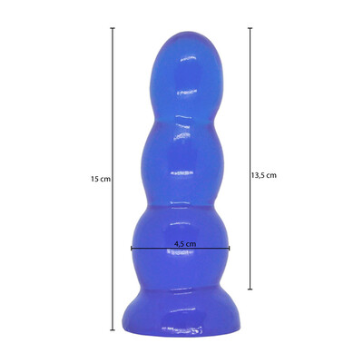 FotoPlug Anal Big Balls em Silicone 15 cm x 4,5 cm