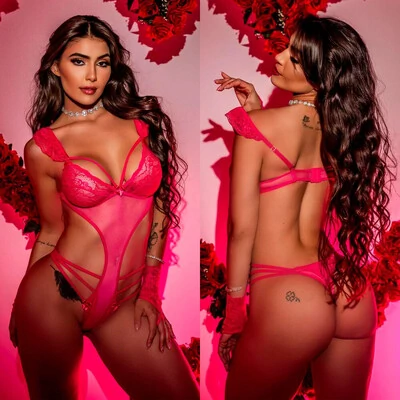 Foto Body Sensual em Tule e Renda - Dayanne