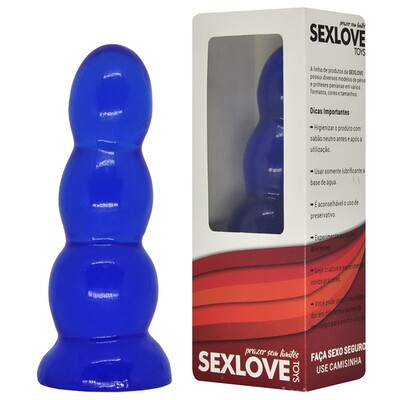 Foto Plug Anal Big Balls em Silicone 15 cm x 4,5 cm
