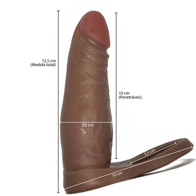 FotoAnel Companheiro Médio com Vibro Bullet 14 cm x 2,5 cm