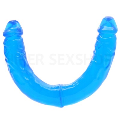 FotoPênis Duplo Havaiano Cor Rosa 33 cm x 3,5 cm