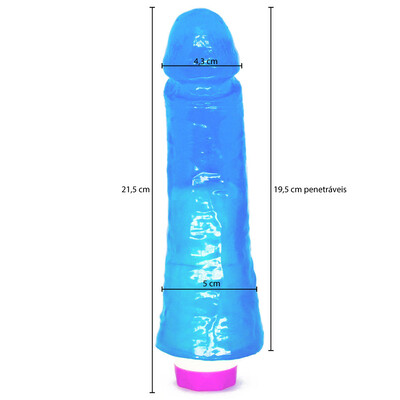 FotoPênis Magic em Silicone com Vibro 21,5 cm