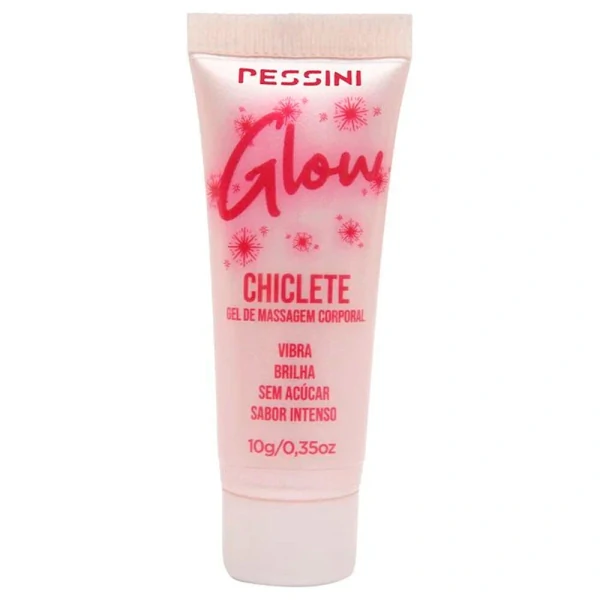 Gel Beijável Excitante Glow 10g - Vibra e Brilha - Pessini