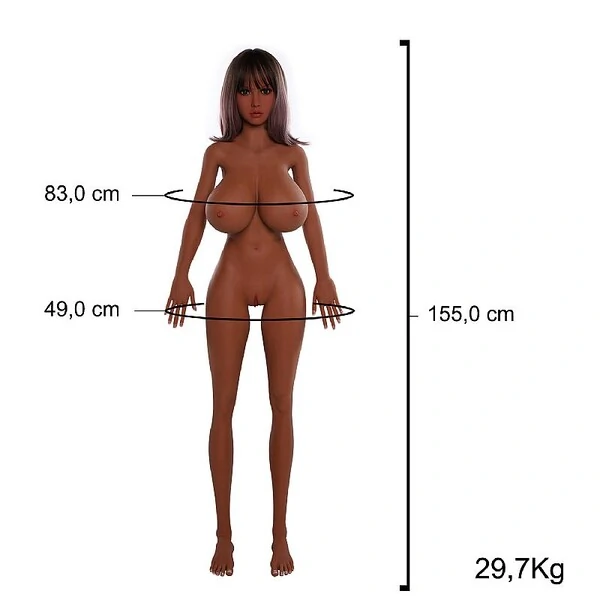 Boneca Realística 29,7 kg Sex Doll 155 cm