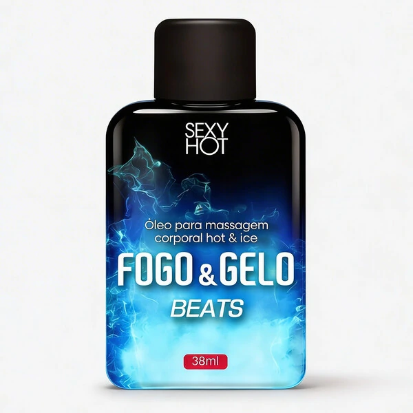 Óleo Beijável para Massagem Fogo & Gelo Bebida Beats 38ml