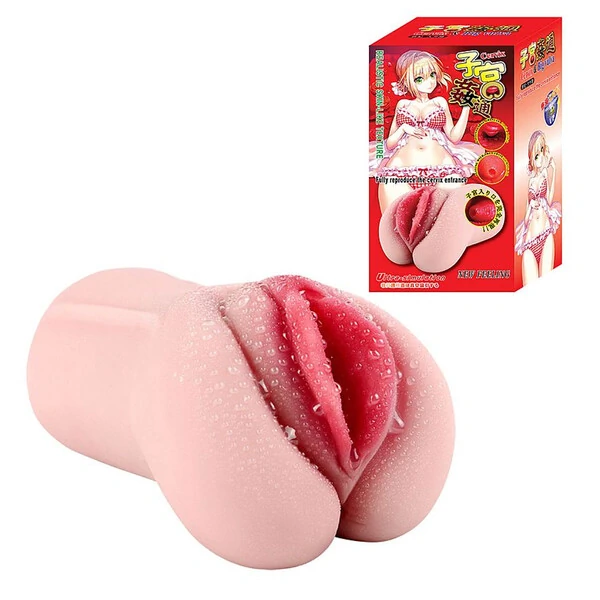 Masturbador Vagina Cervix Confeccionado em Cyberskin