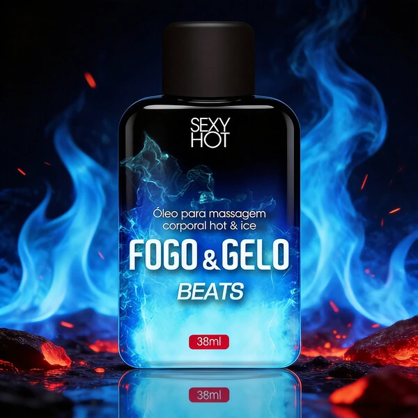 Óleo Beijável para Massagem Fogo & Gelo Bebida Beats 38ml