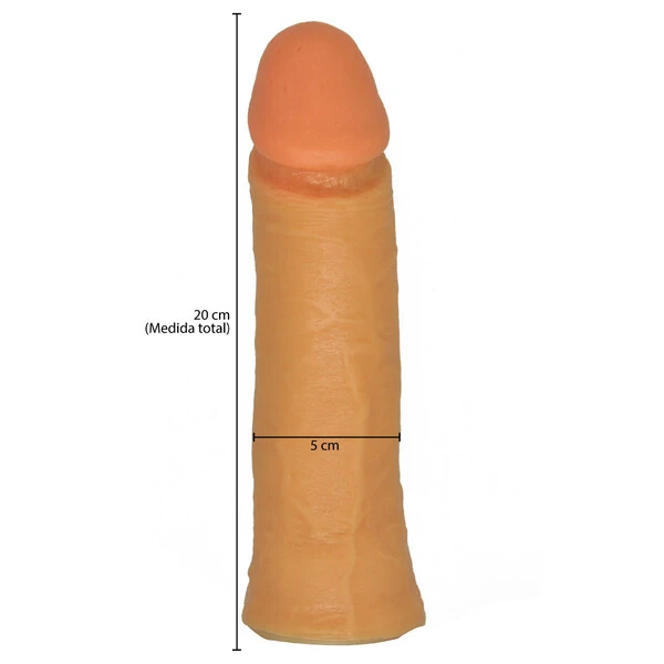 Cinta com Prótese Grossa em Silicone 20cm