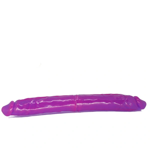 Pênis Duplo Havaiano Cor Rosa 33 cm x 3,5 cm