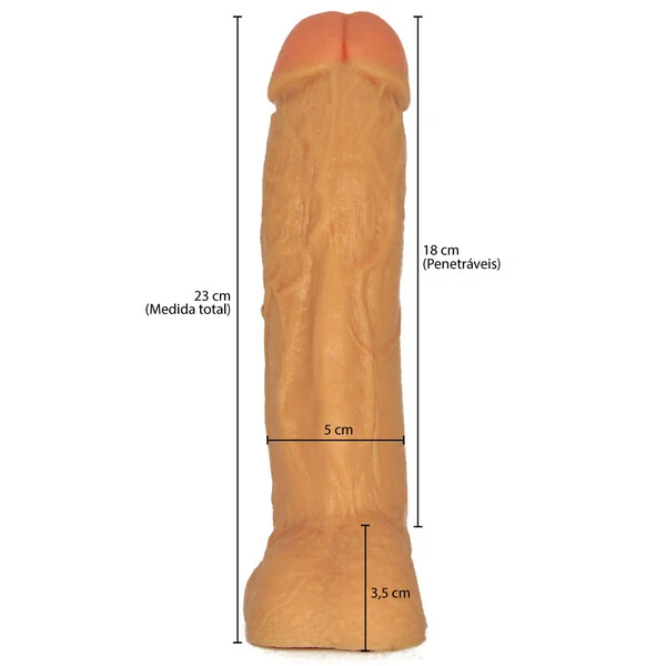 Pênis Garanhão Pele 23 cm x 5 cm