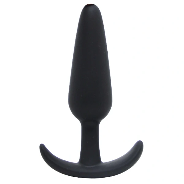 Plug Anal em Silicone com Alça na Base 12 cm x 3 cm