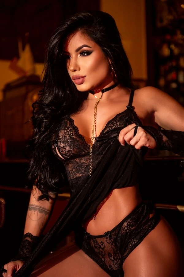 Conjunto Sensual com Camisola e Calcinha - Mamãe Noel