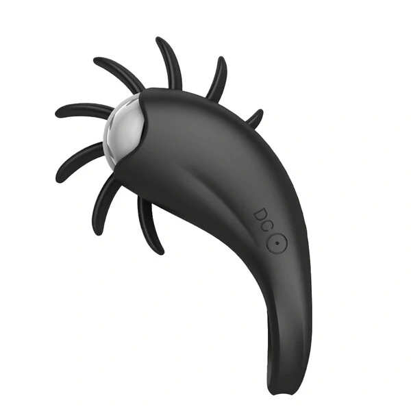 Anel Peniano com Vibração e Rotação De Língua Estimuladora De Clitóris