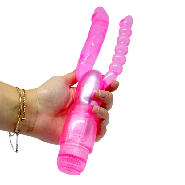 Vibrador Duplo Double Pleasure 24 cm x 2,5 cm