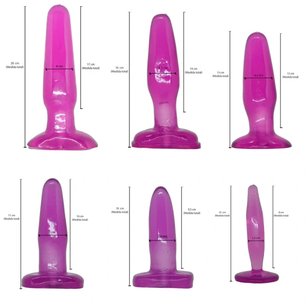 Kit com 6 Plugs Anais de Silicone Collection