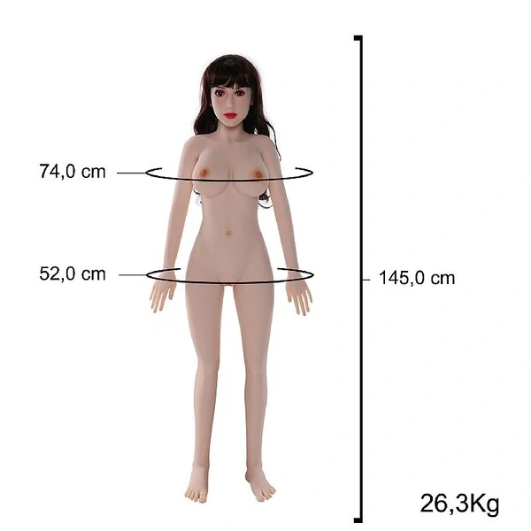 Boneca Realística 26,3 kg Sex Doll 145 cm