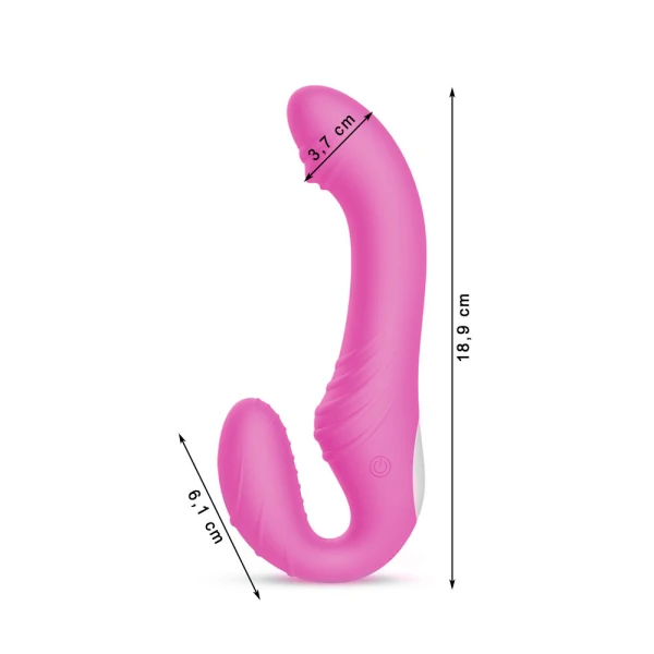 Vibrador Ponto G e Clitóris Strapless Recarregável - NV TOYS