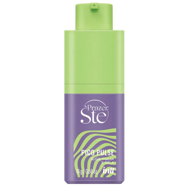 Gel Sugador Excitante Pico Pulse Beijável Unissex Vibra Pulsa e Gela Forte
